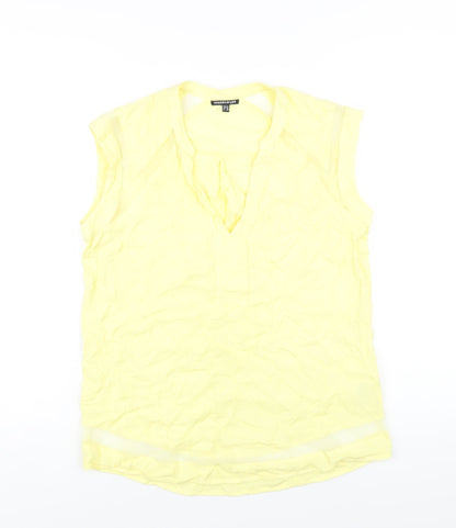 Womens UK Size 10 Warehouse Yellow Basic Tank