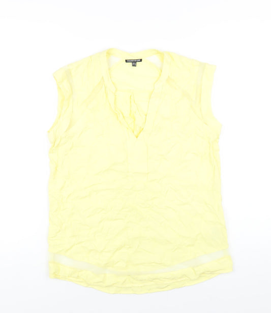 Womens UK Size 10 Warehouse Yellow Basic Tank