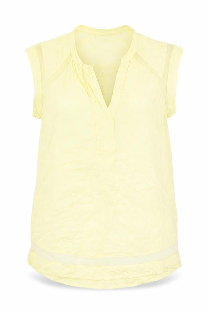 Womens UK Size 10 Warehouse Yellow Basic Tank