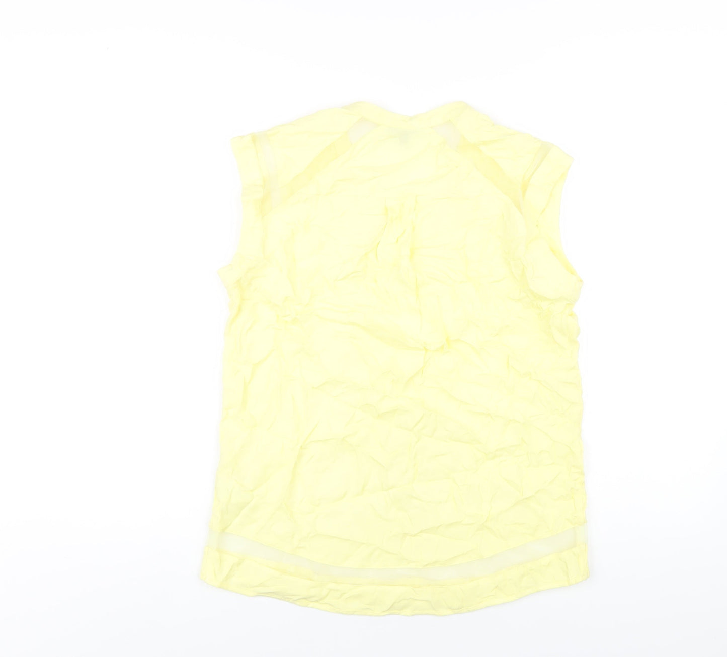 Womens UK Size 10 Warehouse Yellow Basic Tank