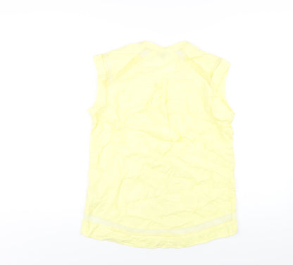 Womens UK Size 10 Warehouse Yellow Basic Tank