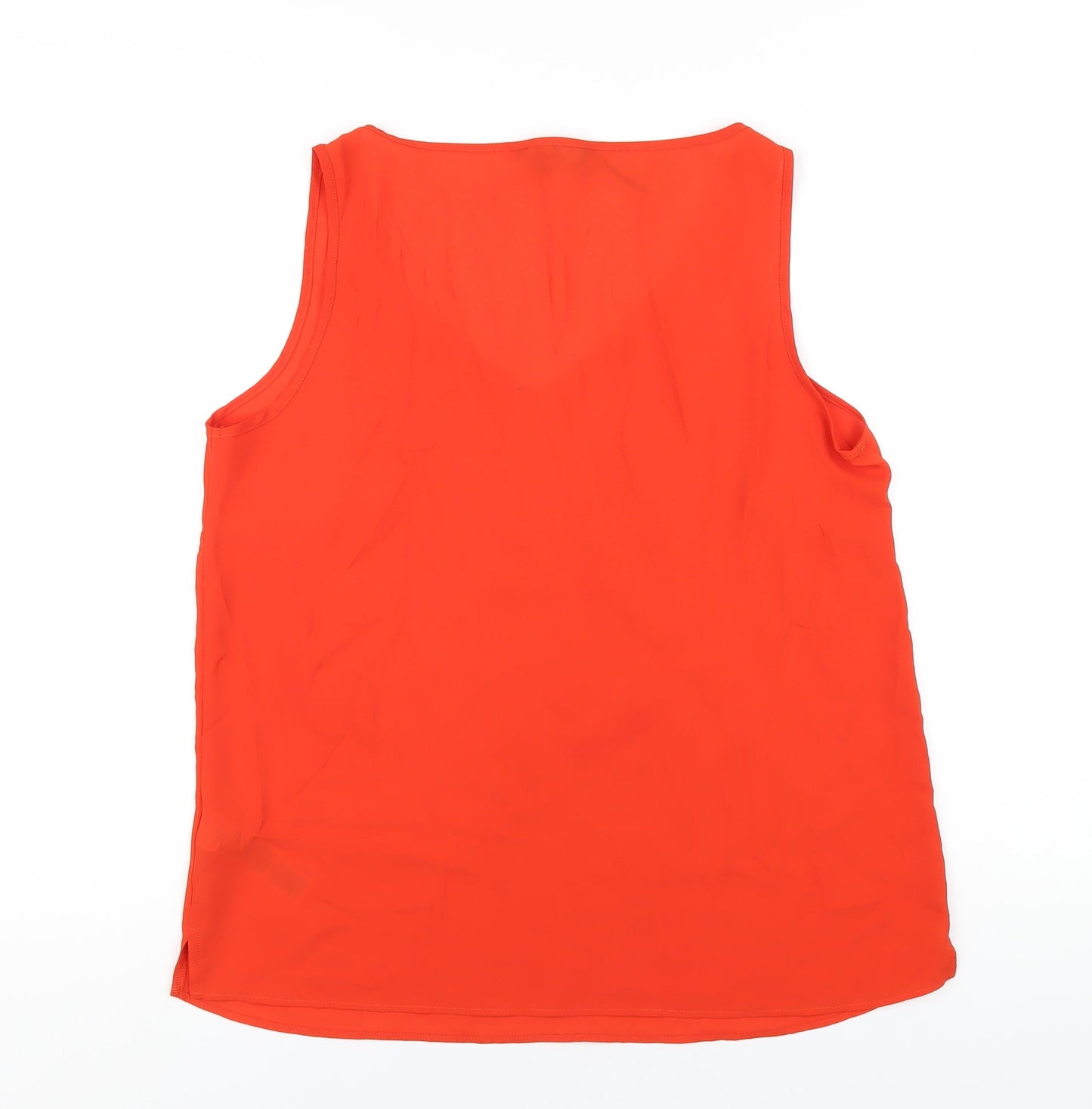 Womens UK Size 14 Marks and Spencer Orange Basic Tank