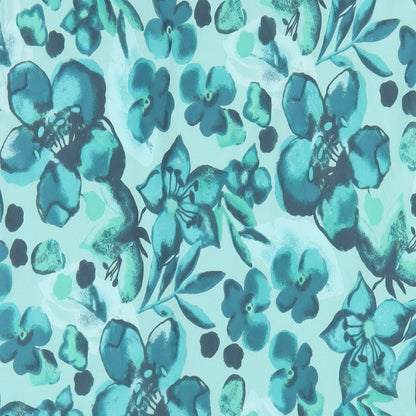 AMARANTO Womens Green Floral Polyester A-Line Skirt Size 14