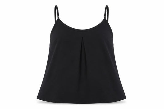 Capsule Womens Black Polyester Camisole T-Shirt Size 16 Round Neck