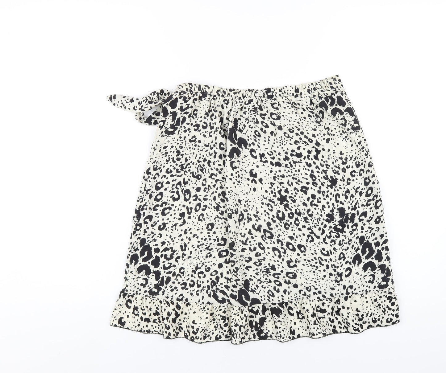 Nasty Gal Womens Ivory Geometric Polyester A-Line Skirt Size 30 in