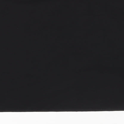 Womens UK Size 10 Missguided Black Cropped T-Shirt