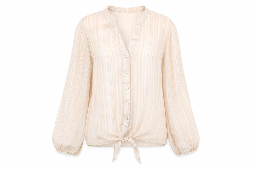 Wallis Womens Ivory Polyester Basic Button-Up Size 10 V-Neck