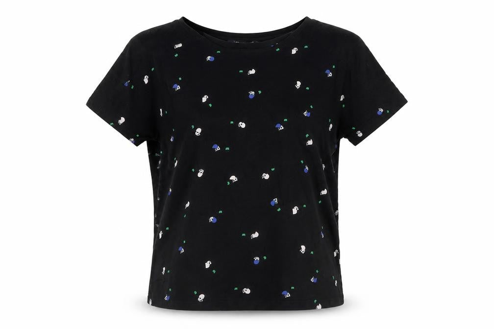 Womens UK Size 8 Marks and Spencer Black Basic T-Shirt