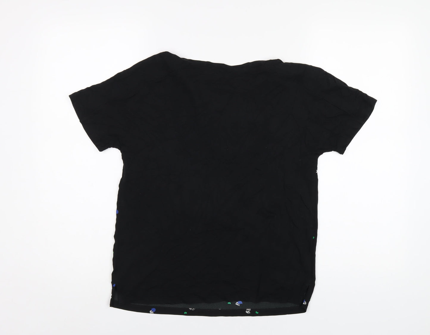 Womens UK Size 8 Marks and Spencer Black Basic T-Shirt