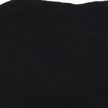 Womens UK Size 8 Marks and Spencer Black Basic T-Shirt