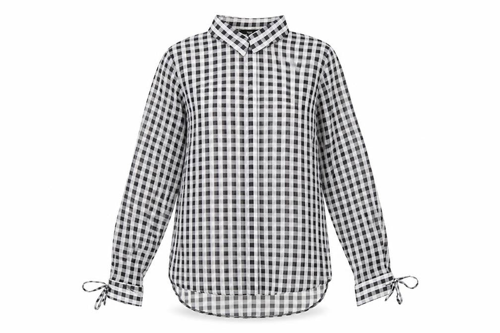 Womens UK Size 12 NEXT Grey Basic Button-Up