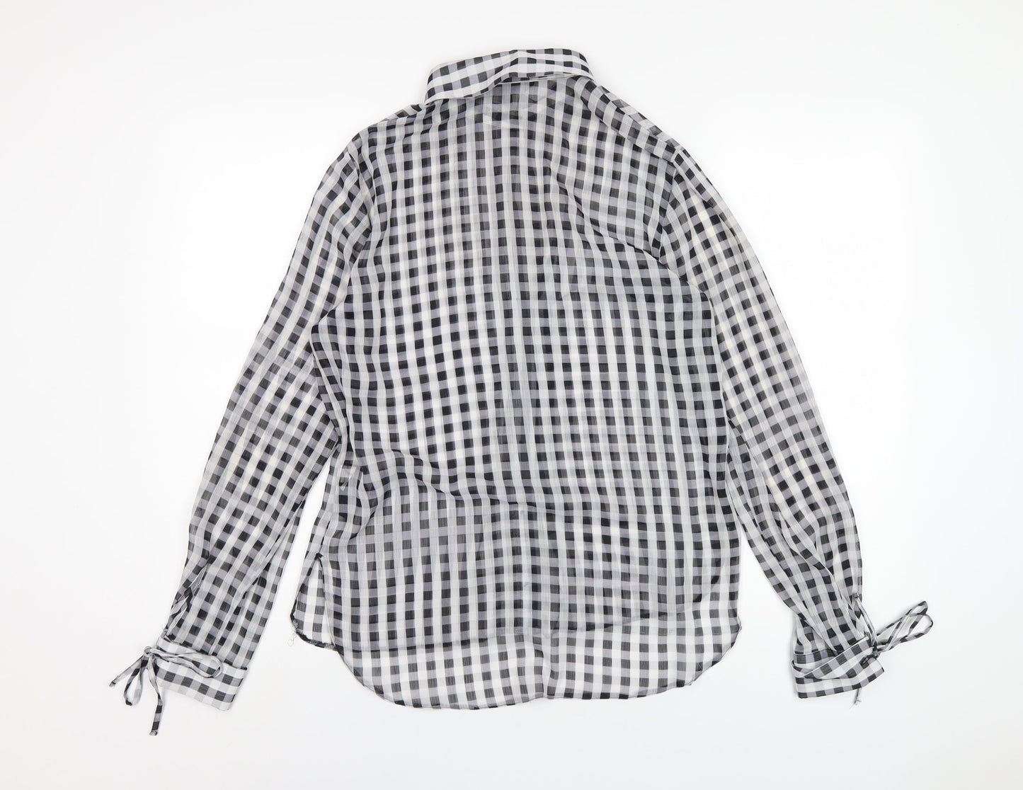 Womens UK Size 12 NEXT Grey Basic Button-Up