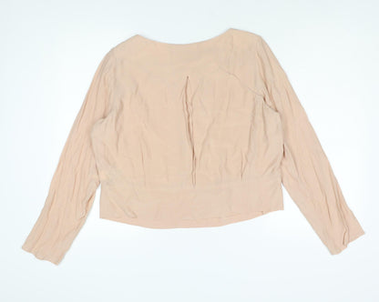 Womens UK Size 16 Marks and Spencer Pink Basic Blouse