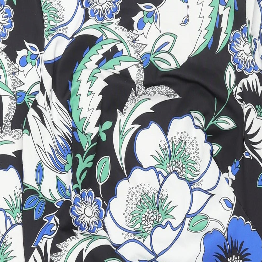 Autograph Womens Multicoloured Geometric Polyester Pencil Dress Size 12 Round Neck Zip - Floral Print