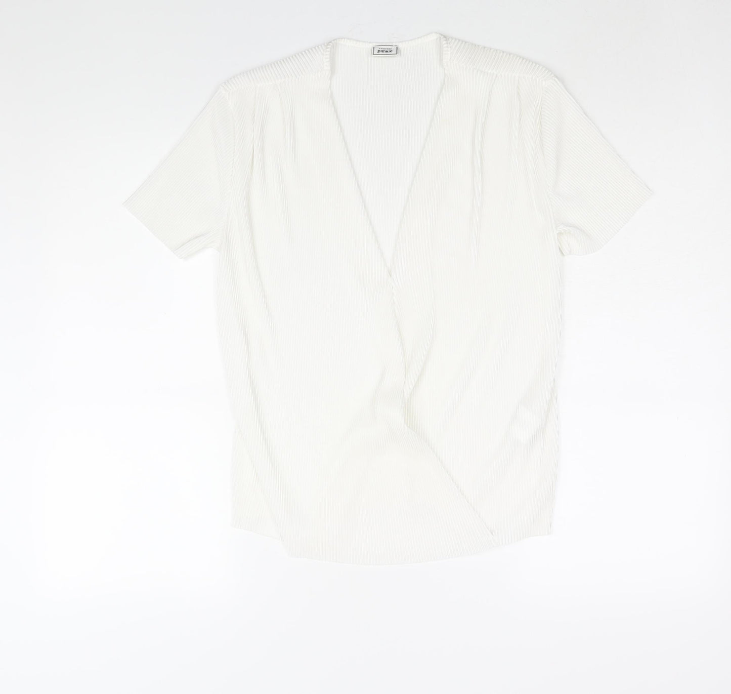 Womens UK Size M Pimkie White Basic Blouse