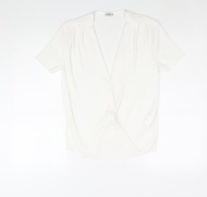 Womens UK Size M Pimkie White Basic Blouse