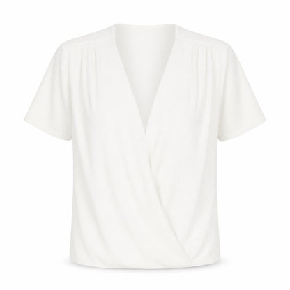 Womens UK Size M Pimkie White Basic Blouse