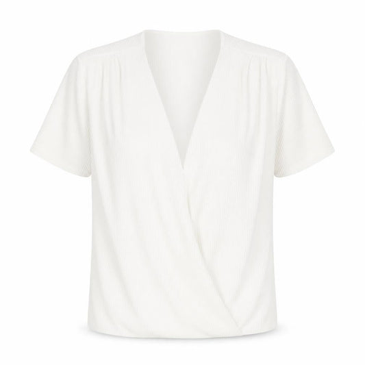 Womens UK Size M Pimkie White Basic Blouse