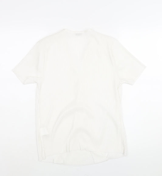Womens UK Size M Pimkie White Basic Blouse