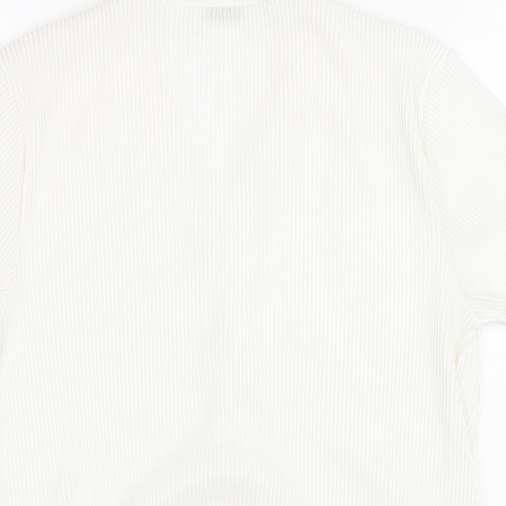 Womens UK Size M Pimkie White Basic Blouse