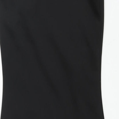 Awear Womens Black Polyester Bodycon Size 10 Round Neck Pullover - Geometric Print