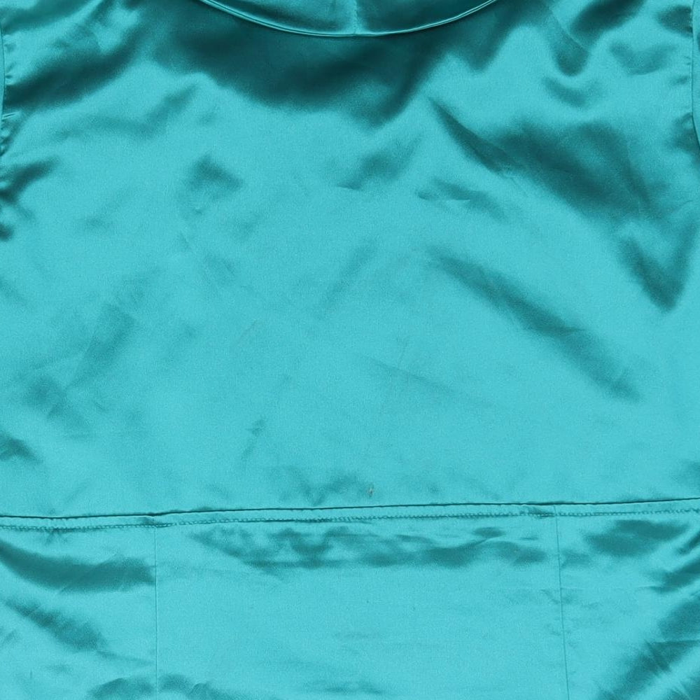 Womens UK Size 14 Klass Blue Basic Blouse