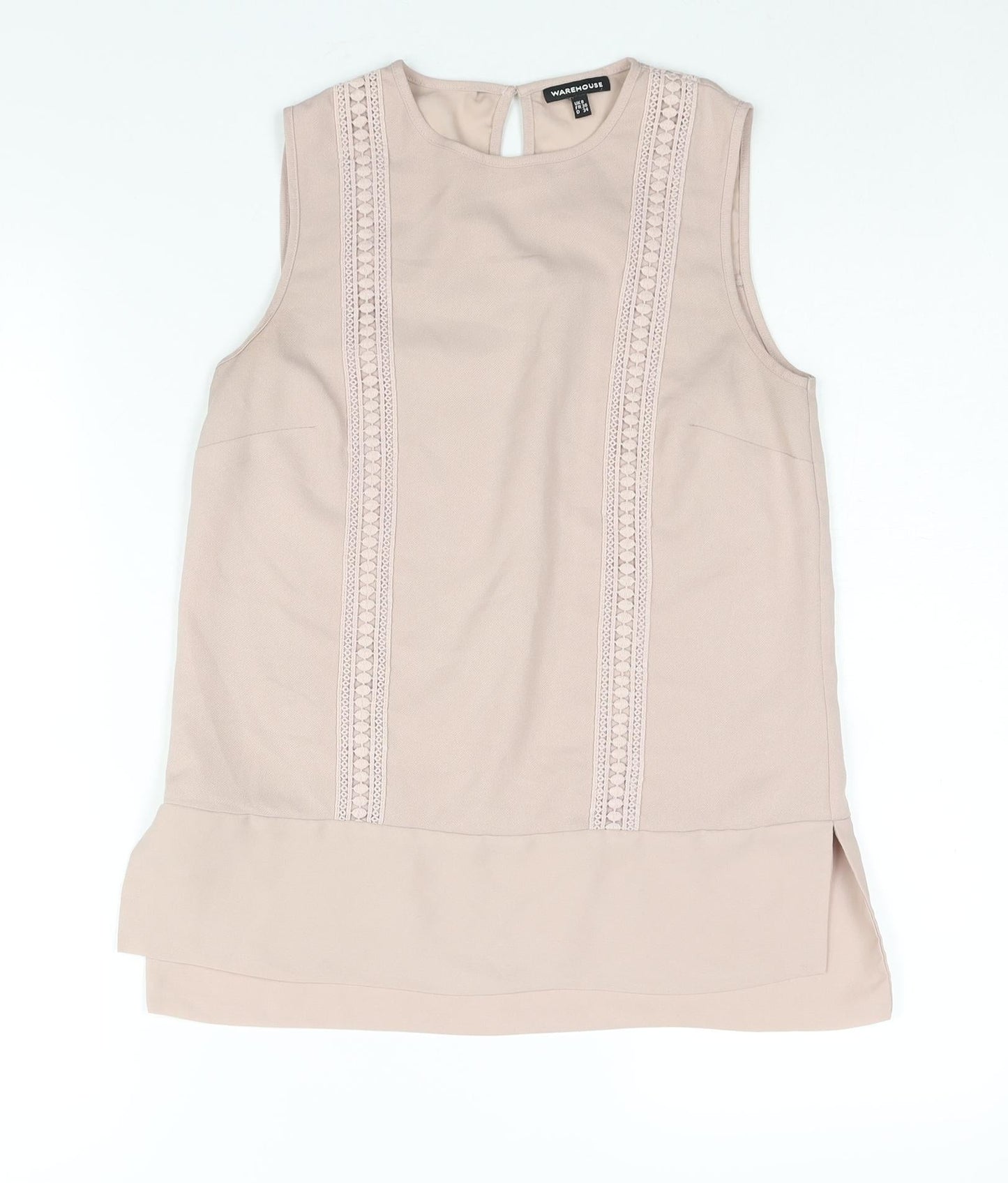 Womens UK Size 8 Warehouse Pink Camisole Blouse
