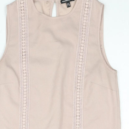 Womens UK Size 8 Warehouse Pink Camisole Blouse