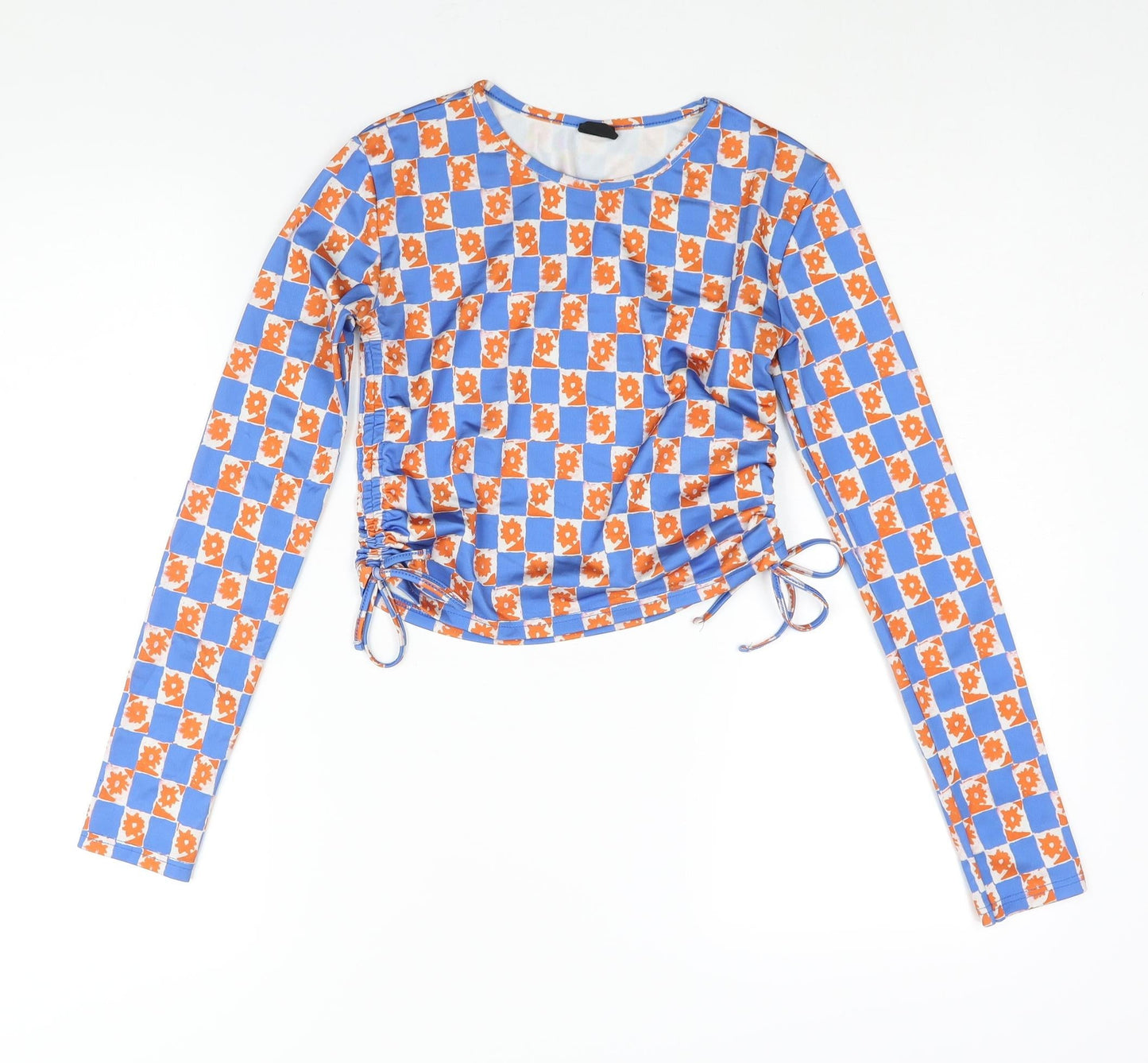 Womens UK Size XS Urban Outfitters Multicoloured Cropped Blouse
