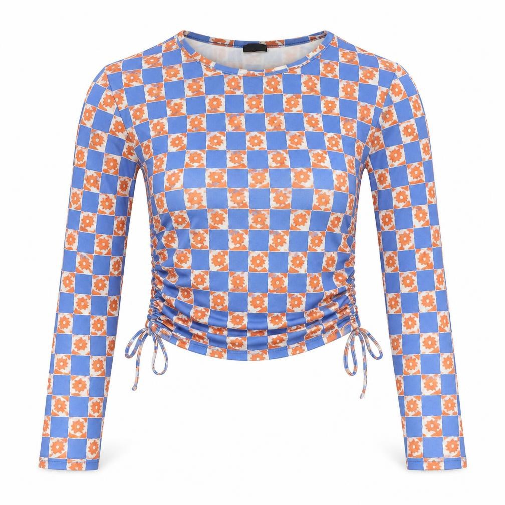 Womens UK Size XS Urban Outfitters Multicoloured Cropped Blouse