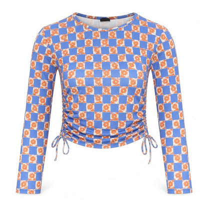 Womens UK Size XS Urban Outfitters Multicoloured Cropped Blouse