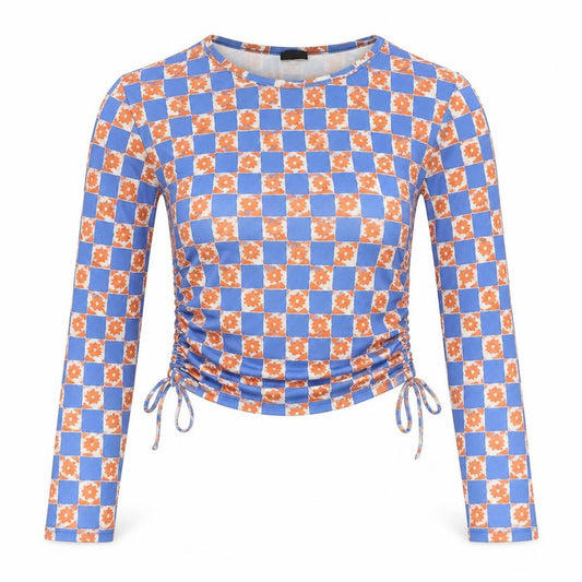 Womens UK Size XS Urban Outfitters Multicoloured Cropped Blouse