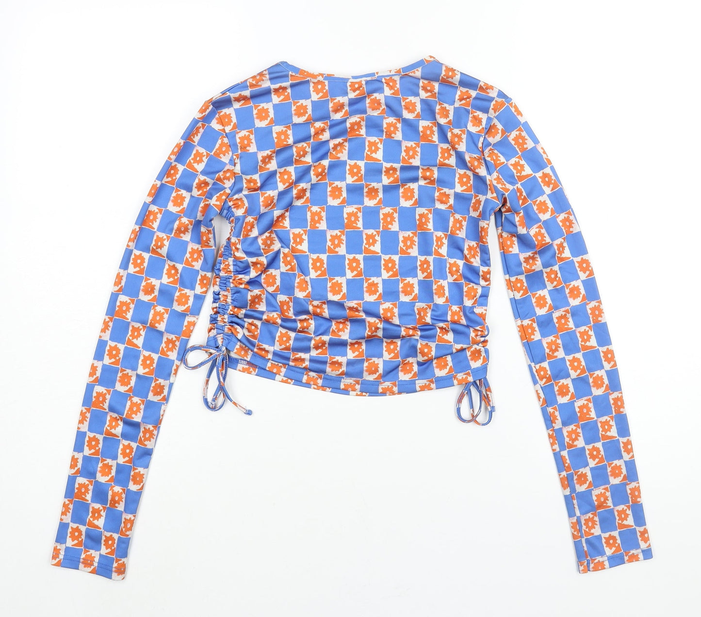 Womens UK Size XS Urban Outfitters Multicoloured Cropped Blouse