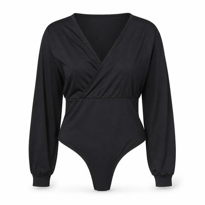 Threadbare Womens Black Polyamide Bodysuit One-Piece Size 14 Snap