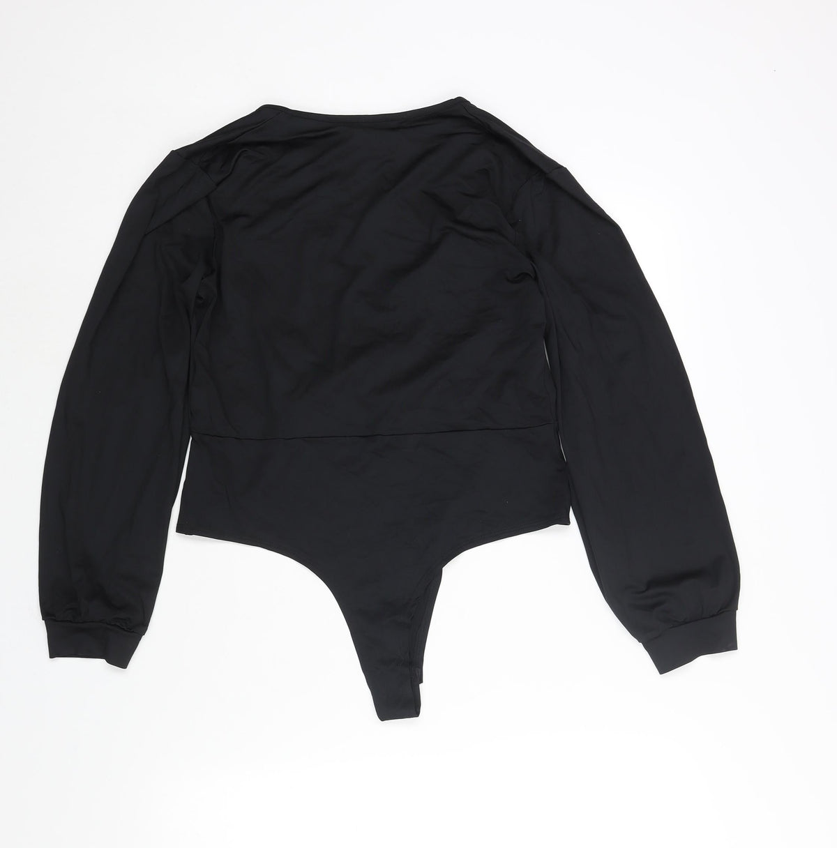 Threadbare Womens Black Polyamide Bodysuit One-Piece Size 14 Snap