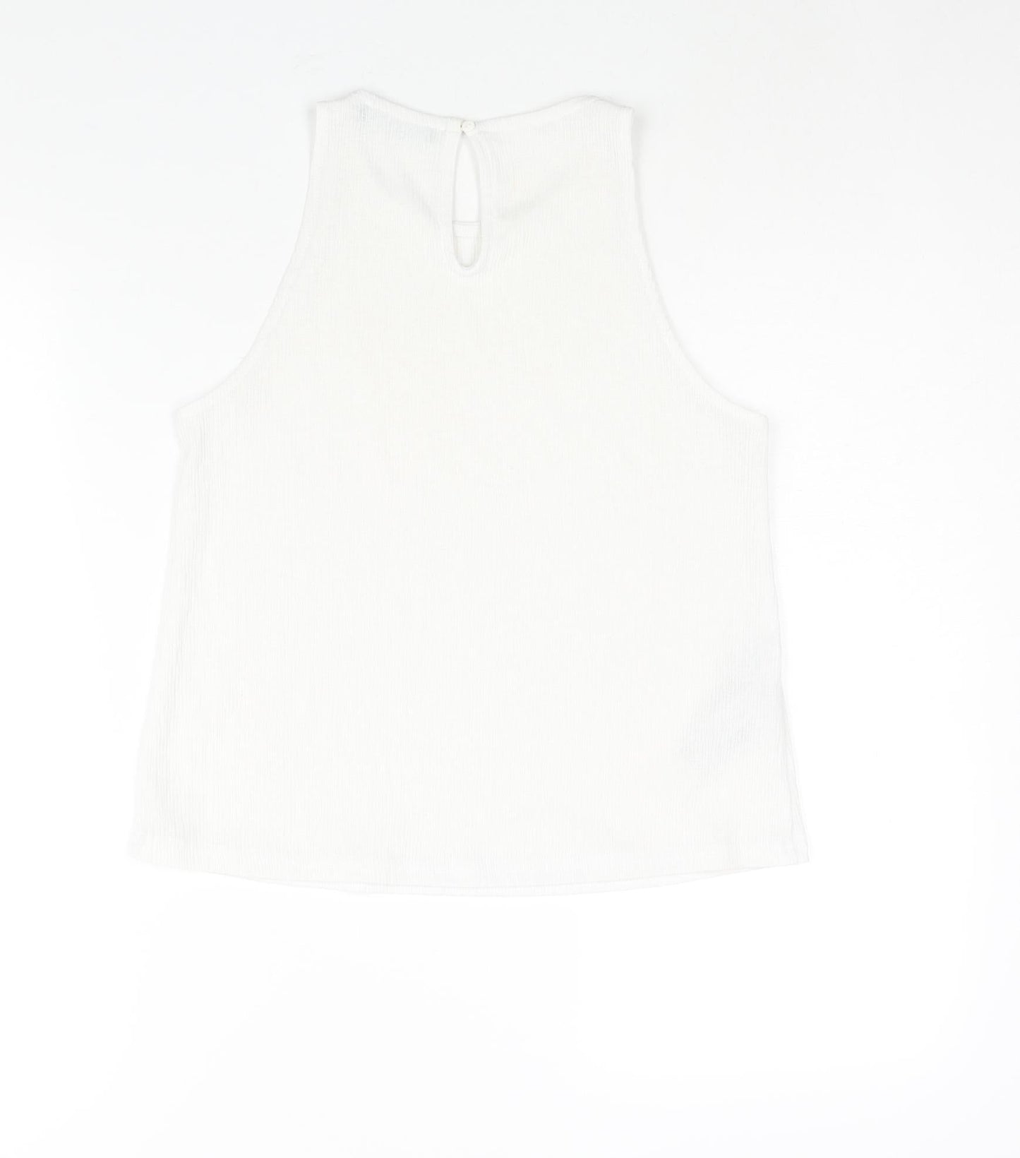 Womens UK Size S Mango White Camisole Blouse
