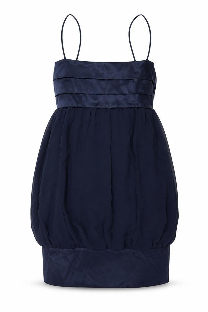 Zara Womens Blue Polyester Mini Size L Square Neck Pullover