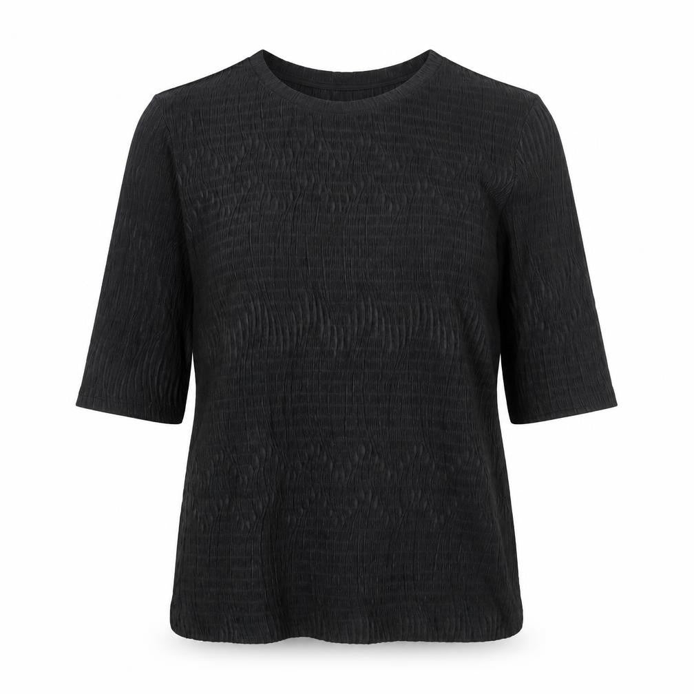 Womens UK Size M Zara Black Basic Blouse