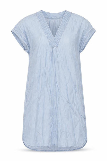 H&M Womens Blue Lyocell Shift Size 10 V-Neck Pullover