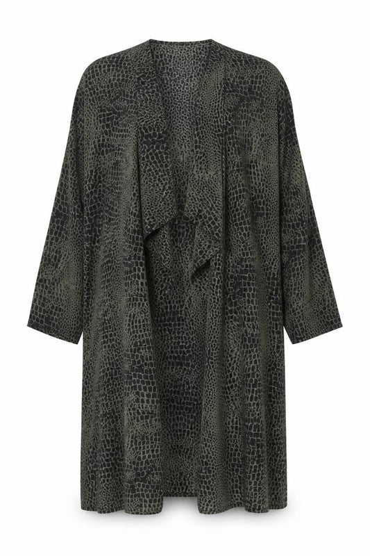 Womens UK Size 10 Divided by H&M Green Kimono Blouse