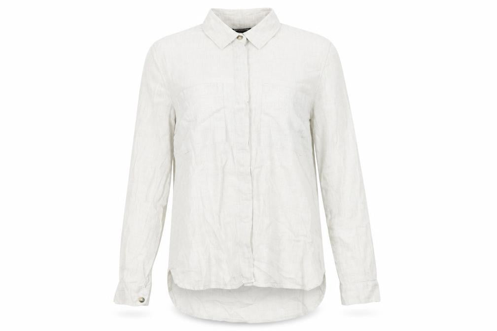 Womens UK Size 8 Warehouse Green Basic Button-Up