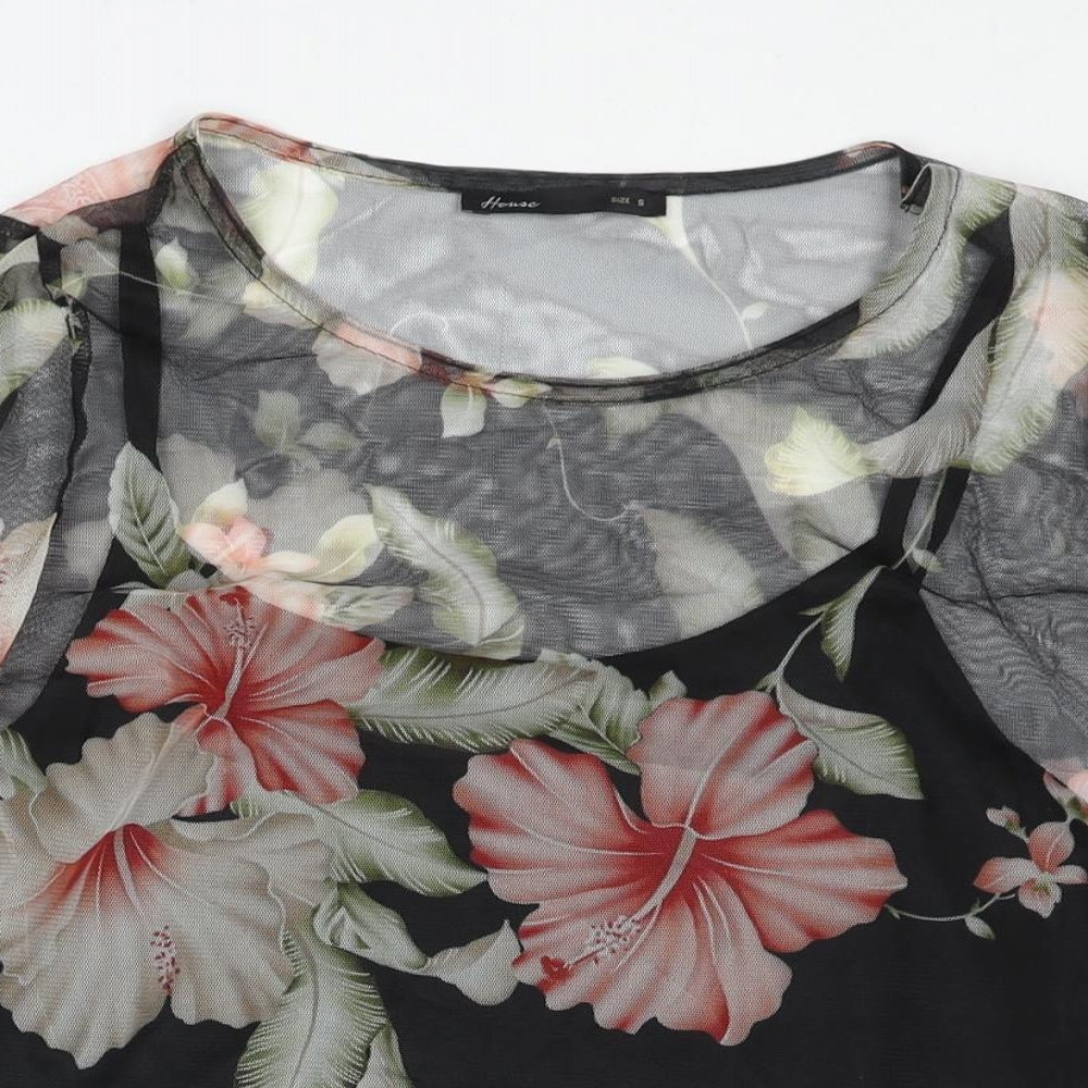 Womens UK Size S House Black Basic Blouse