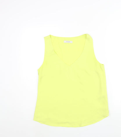 Womens UK Size 12 Oasis Yellow Camisole Blouse