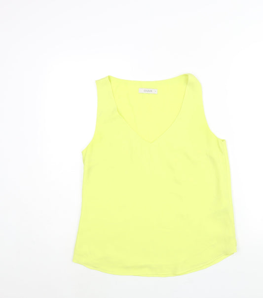 Womens UK Size 12 Oasis Yellow Camisole Blouse