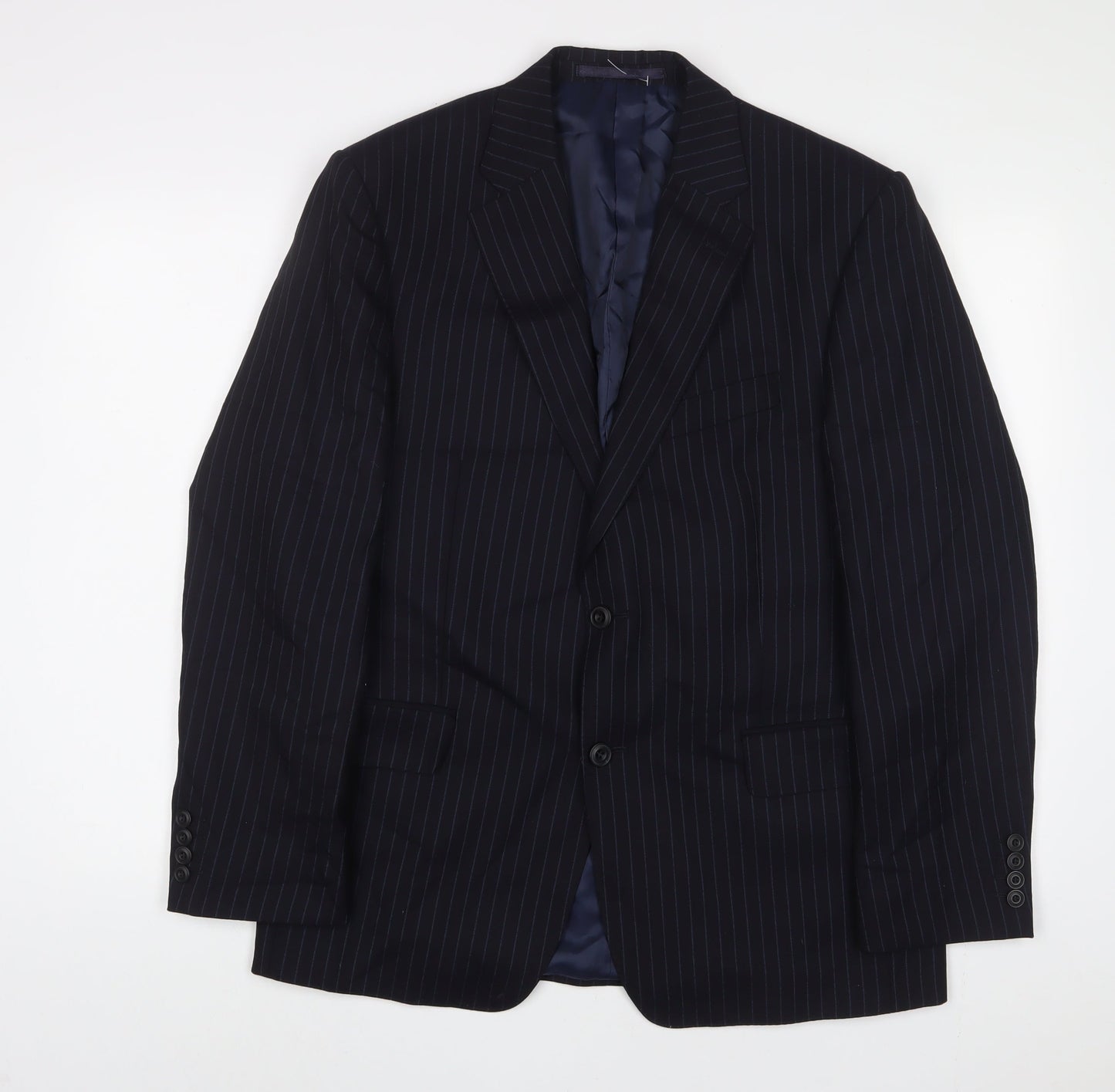 Mens UK Size 40 Marks and Spencer Regular Blue Suit Jacket