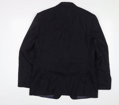 Mens UK Size 40 Marks and Spencer Regular Blue Suit Jacket