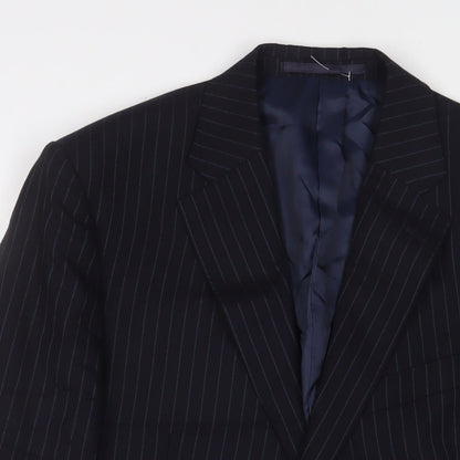 Mens UK Size 40 Marks and Spencer Regular Blue Suit Jacket
