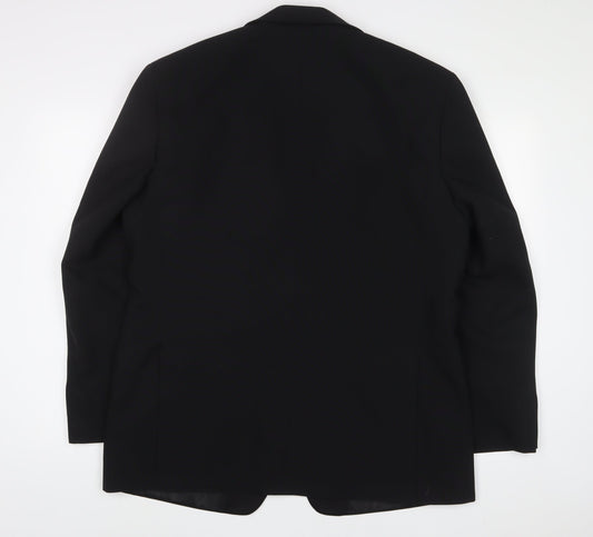 Mens UK Size 42 Greenwoods Regular Black Suit Jacket