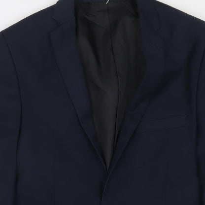 Mens UK Size 36 Red Herring Regular Blue Suit Jacket