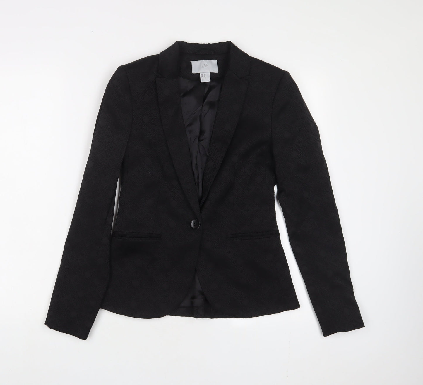 Womens UK Size 6 H&M Black Jacket
